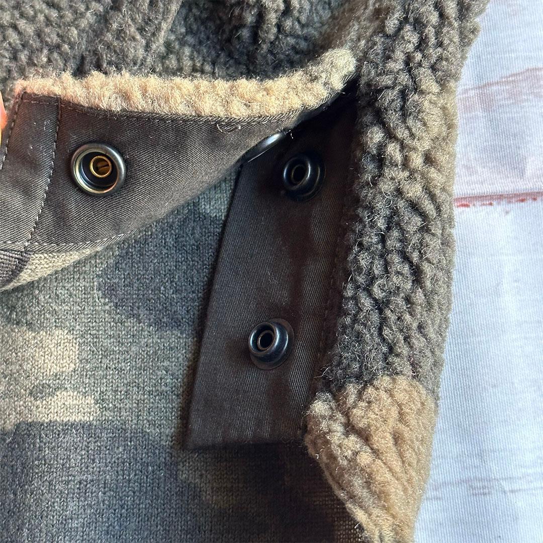 RRL フリース迷彩ベスト ダブルアールエル ラルフローレン M