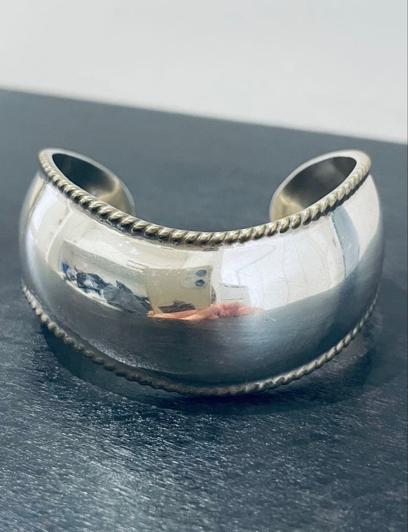 【火曜限定】ヴィンテージ シルバーバングル　メキシコシルバー