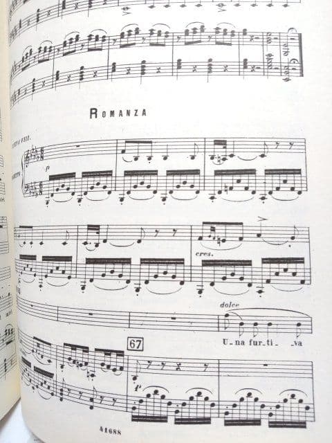 G.タッデイ直筆サイン入り「愛の妙薬」ヴォーカルスコア 楽譜