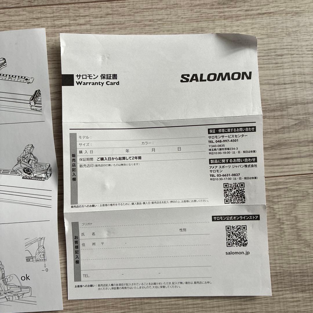 未使用 サロモン X12Lab X70 スキー ビンディング ブルー