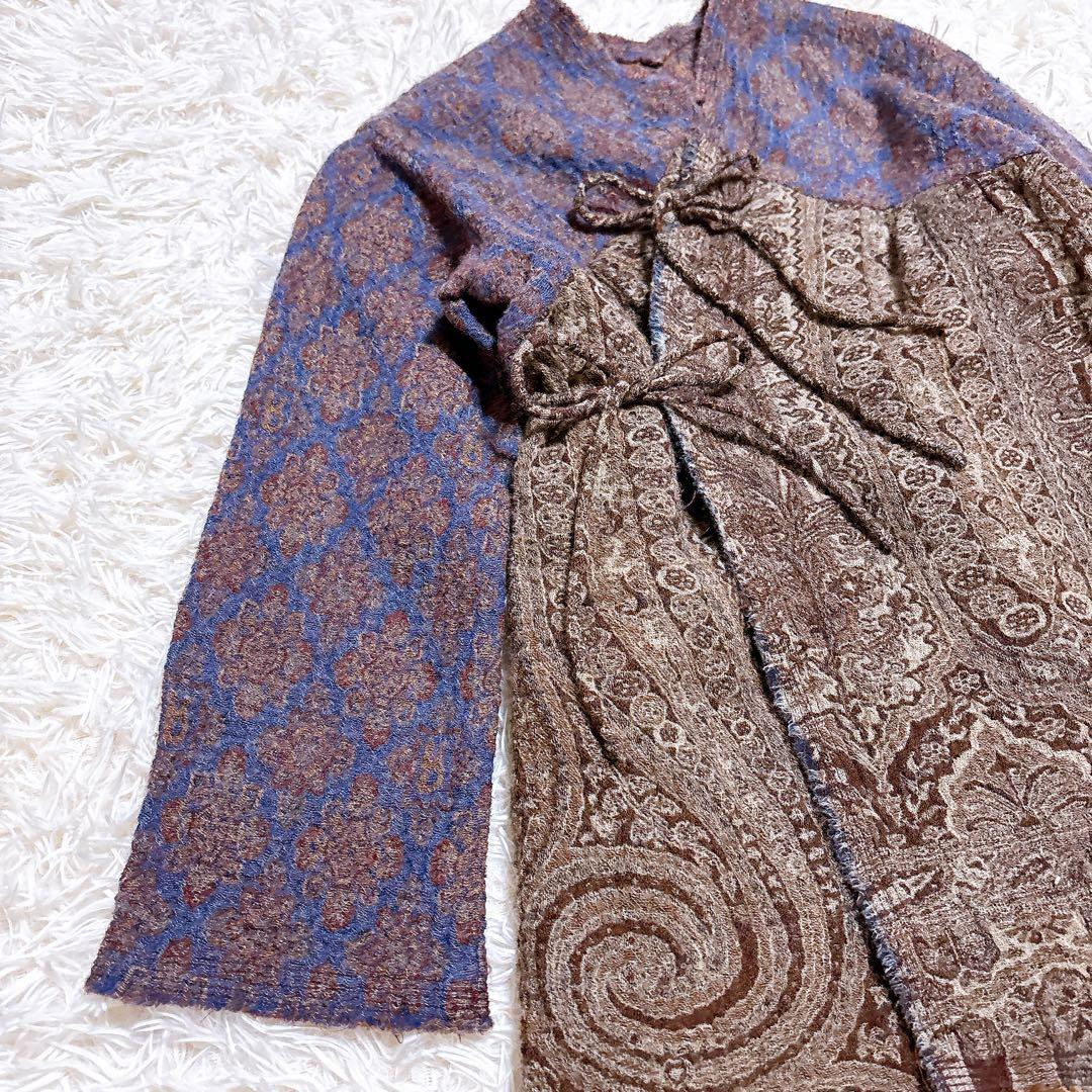 45rpm　バドウアール　縮絨ウールジャガード織りふんわりジャケット 3種の生地