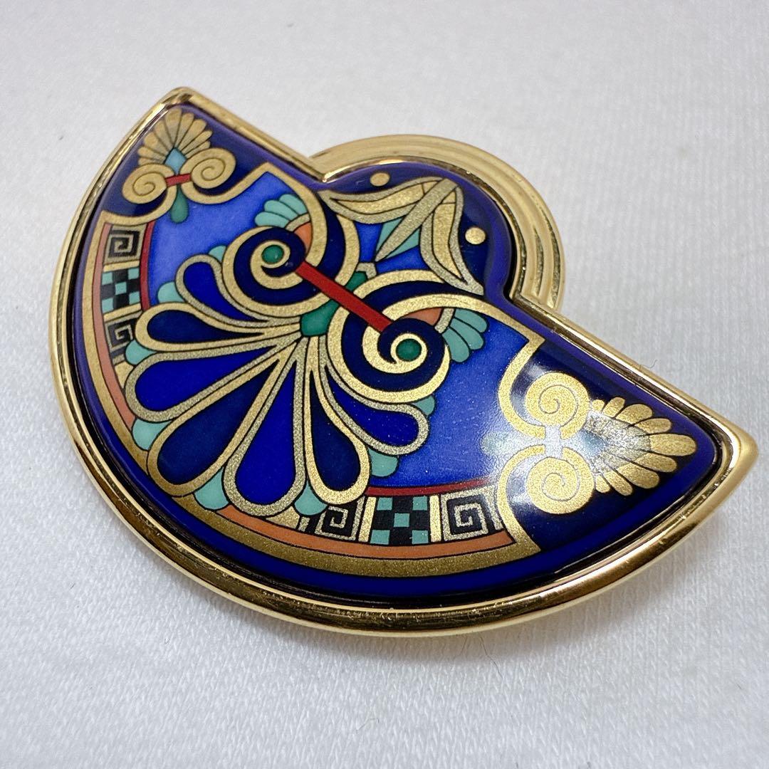 MICHAELA FREY ミカエラフレイ ゴールドカラー ブルー ブローチ