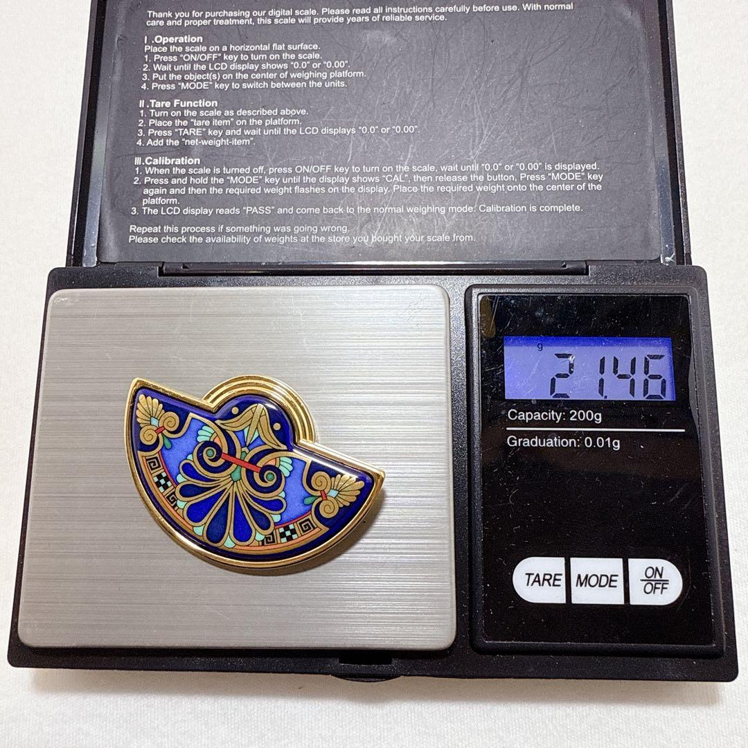 MICHAELA FREY ミカエラフレイ ゴールドカラー ブルー ブローチ