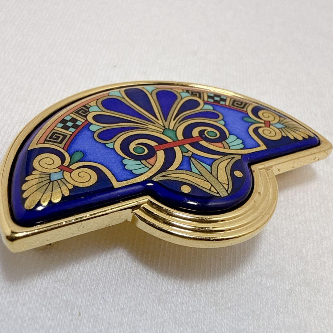 MICHAELA FREY ミカエラフレイ ゴールドカラー ブルー ブローチ