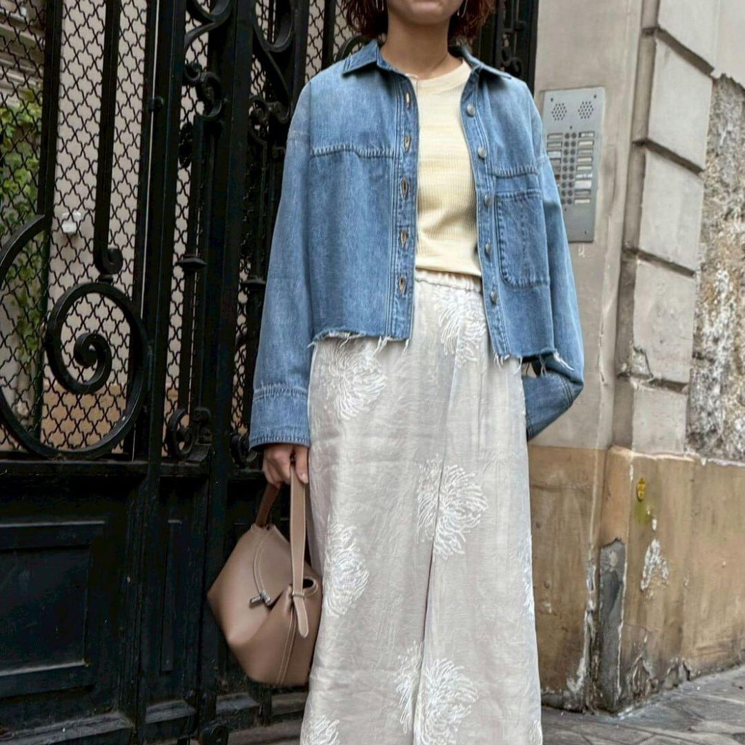 新品タグ付 2026新作 カフネ デニム シャツ ジャケット Mサイズ Mal.