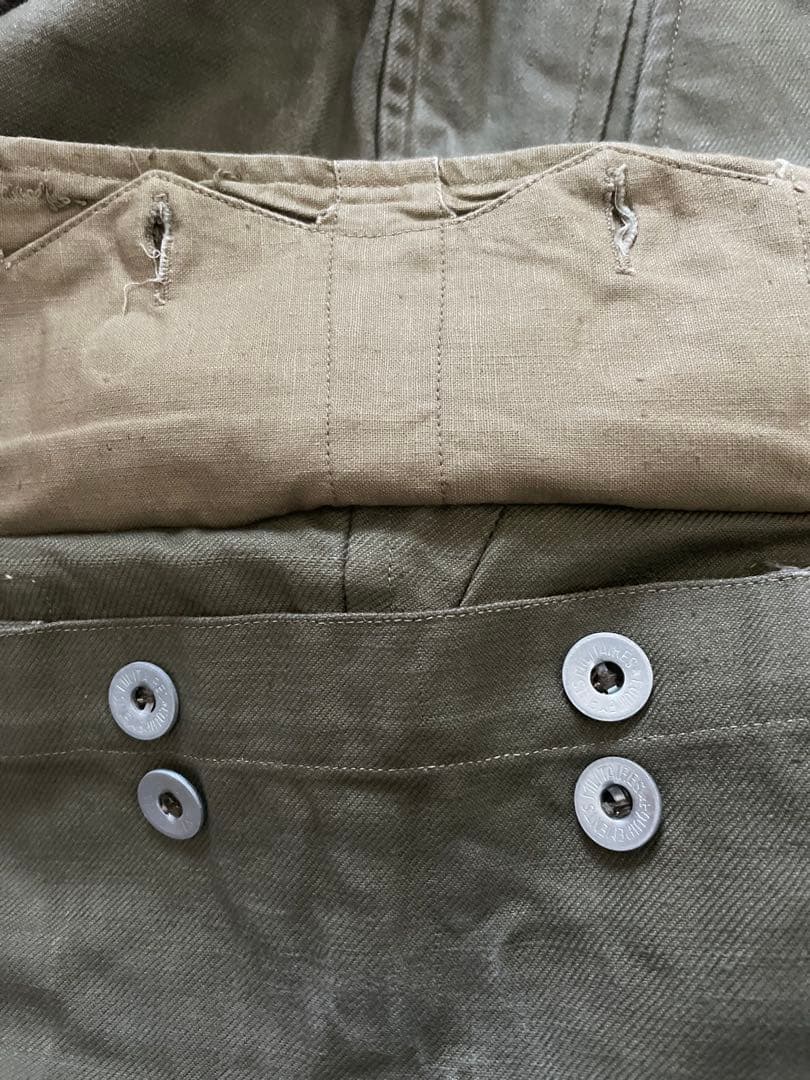 u*0様 フランス軍　ヴィンテージ　M47 パンツ　初期　　3メタルボタン　ユー