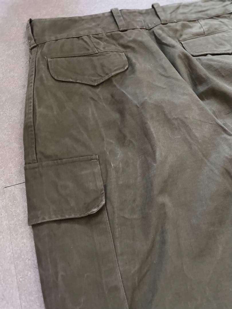 u*0様 フランス軍　ヴィンテージ　M47 パンツ　初期　　3メタルボタン　ユー