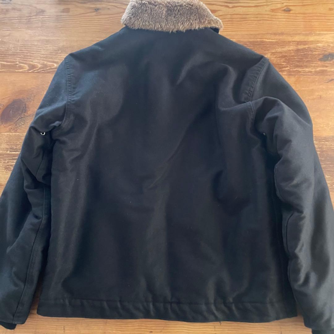 ヒューストン N-1デッキジャケット ブラック SIZE36 美品