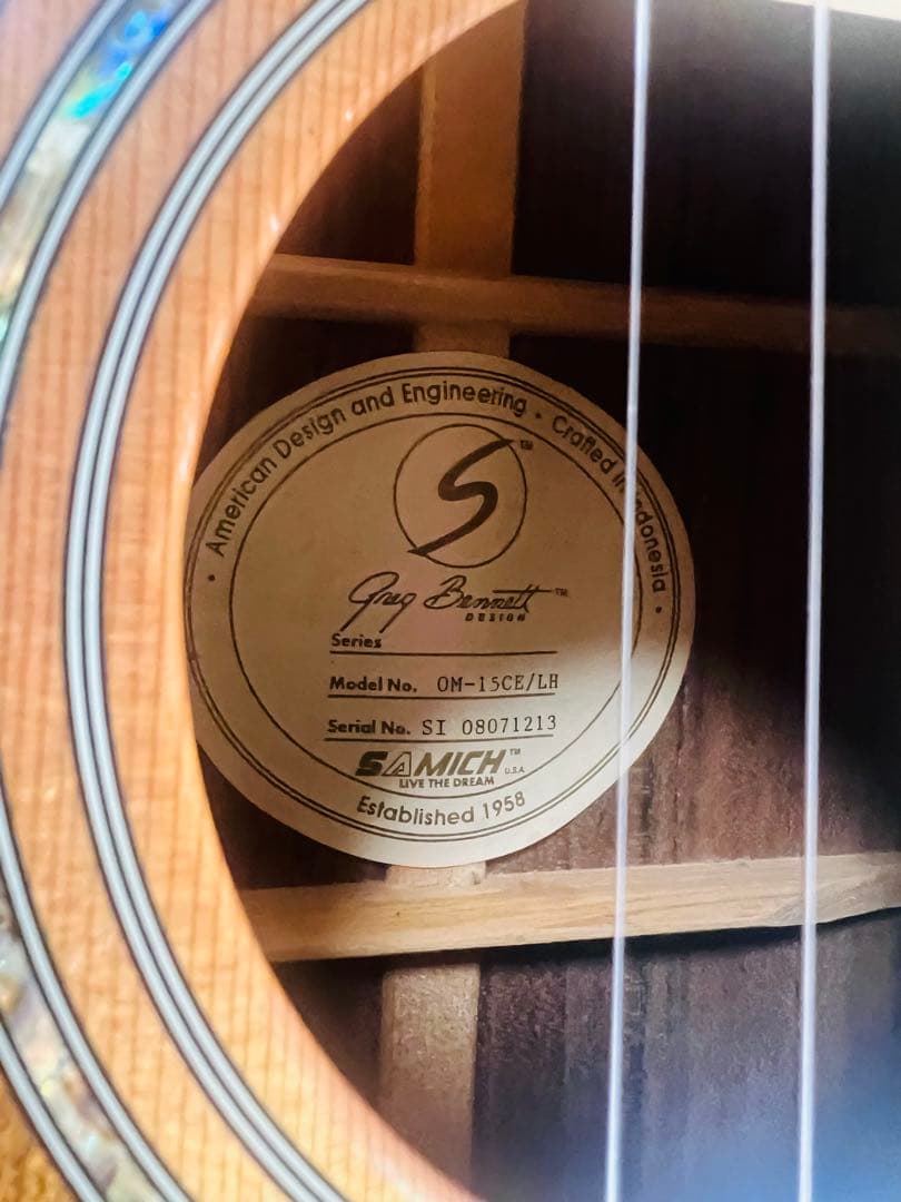 希少 GREG BENNETT OM-15CE / LH レフティ アコギ