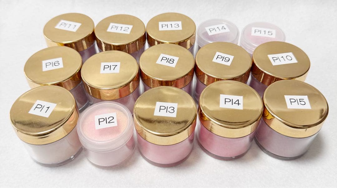 ⭐︎大容量⭐︎アクリルパウダーセット⑨ピンク系26個＋おまけ　スカルプ　サロン開業