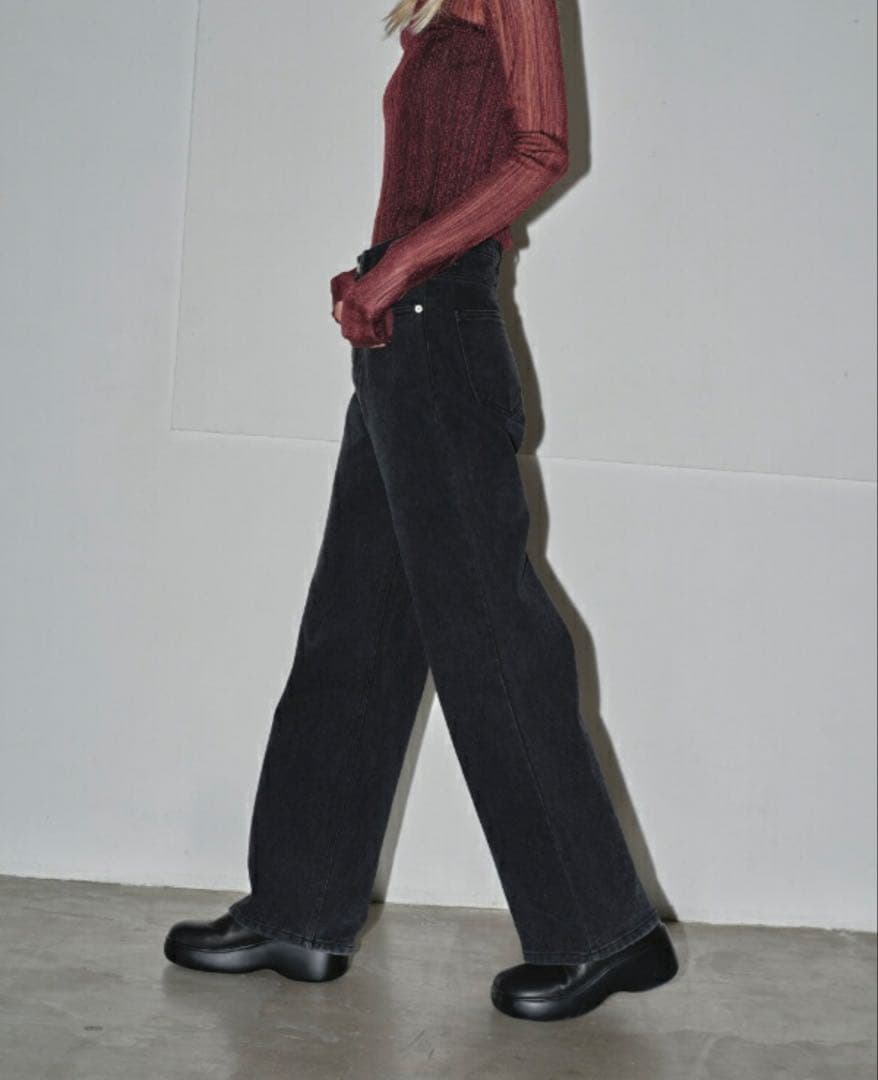 todayful Volume Sole Sabot ブラック 37