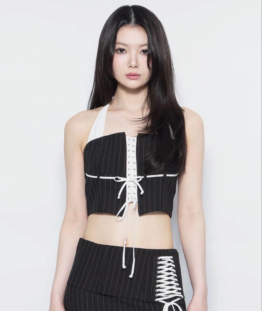 トップス Theredthread S lace up halter tops