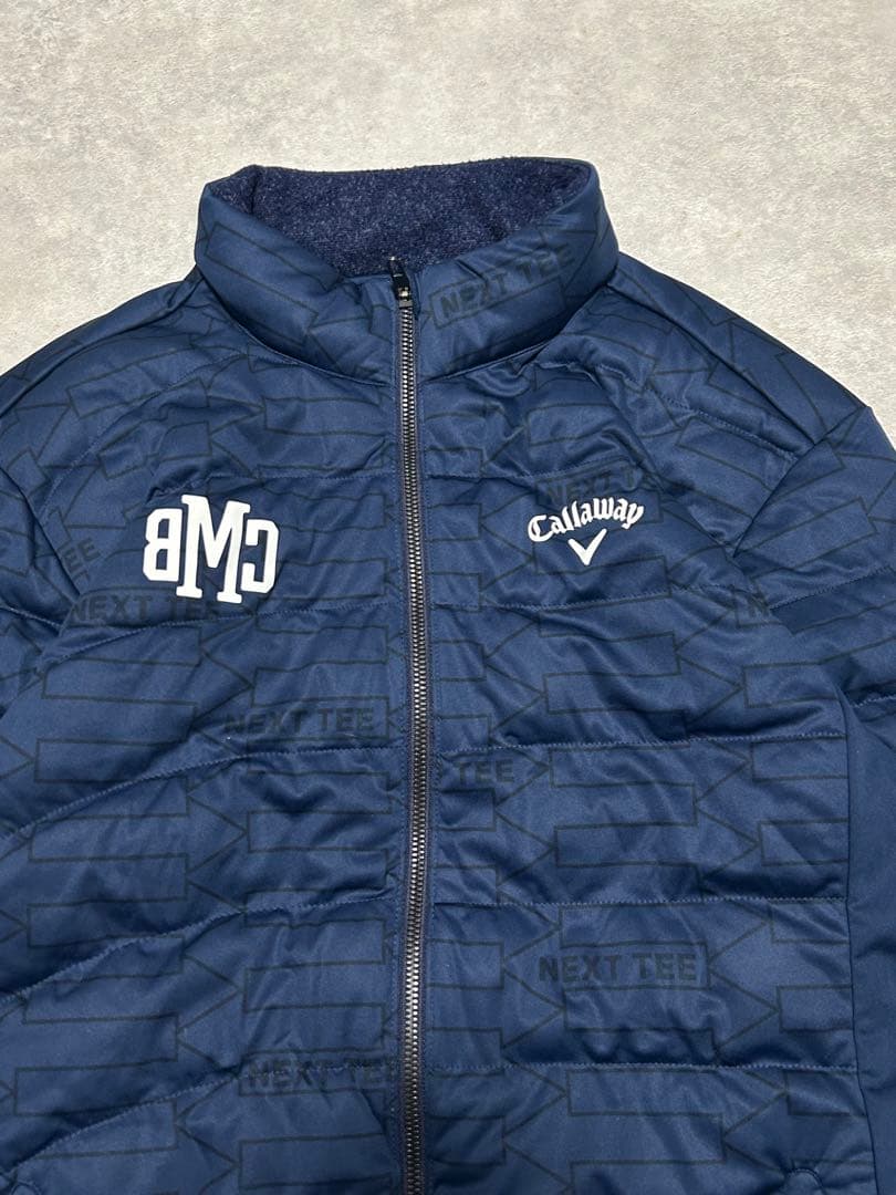 極美品 Callaway golf キルティングダウン ネイビー XL