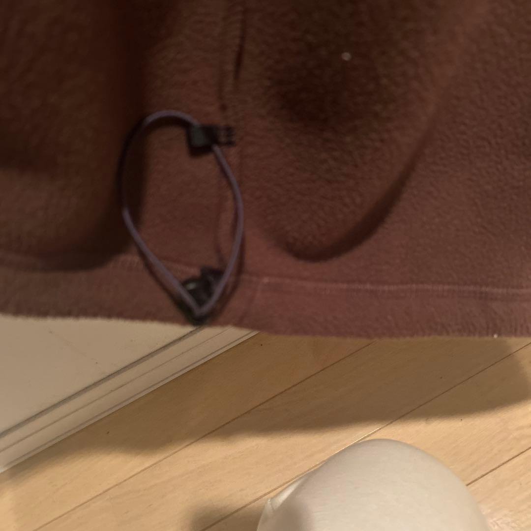 アメリカーナ　 ワンポイント刺繍ロゴ フリースフードジャケット