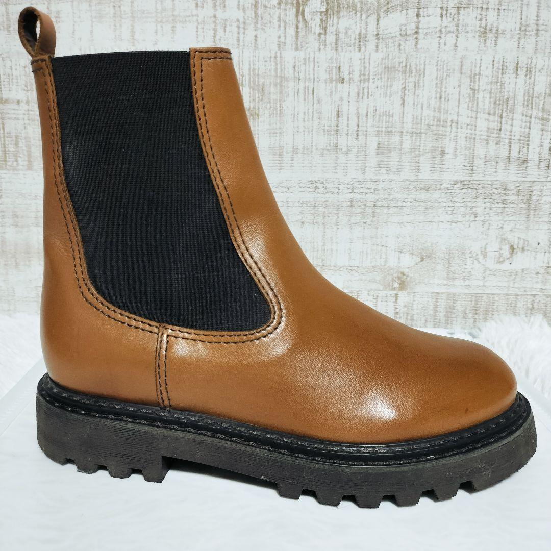 極美品 GALERIE VIE サイドゴアブーツ 23.5 本革 ギャルリーヴィ