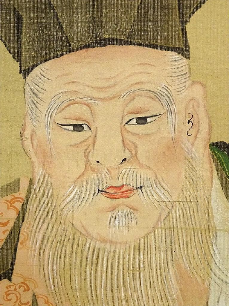 【真作】掛軸 土佐光貞『祝儀三幅対 鶴 福禄寿』絹本 箱付 掛け軸 a01141