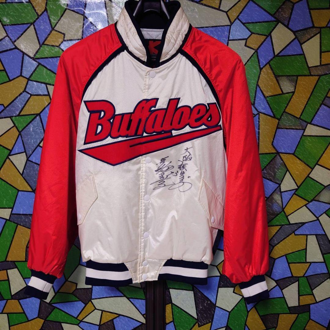 大阪近鉄バファローズ　グランドコート　ジャンパー　サイン入り