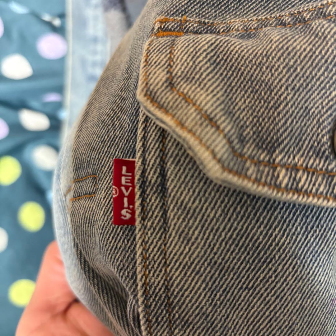 ジャケット・アウター STUSSY LEVIS EMBOSSED TRUCKER JACKET L