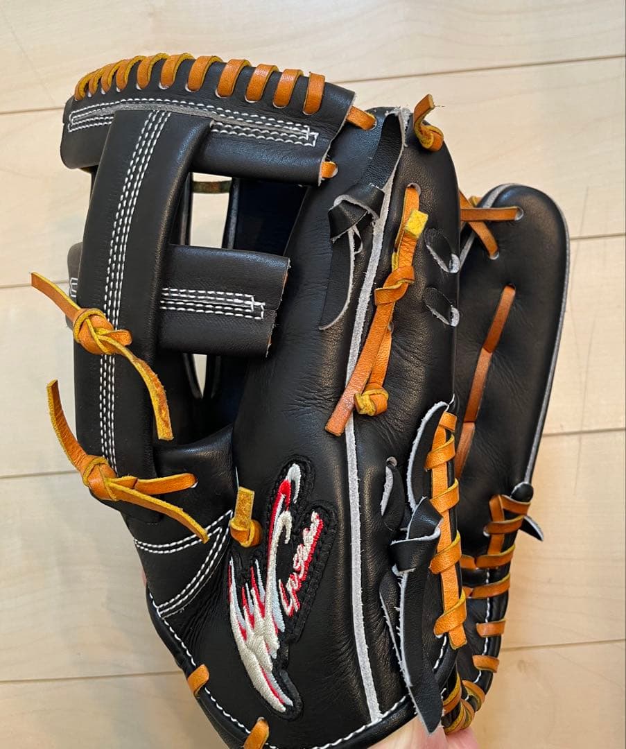 【美品】ipセレクト　軟式　オールラウンダー用　グローブ　黒