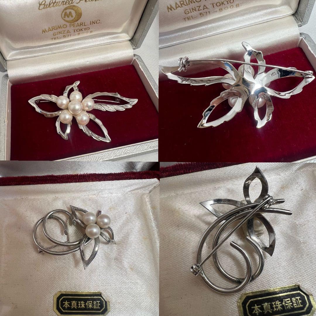 本真珠ブローチ おまとめ6点 良品