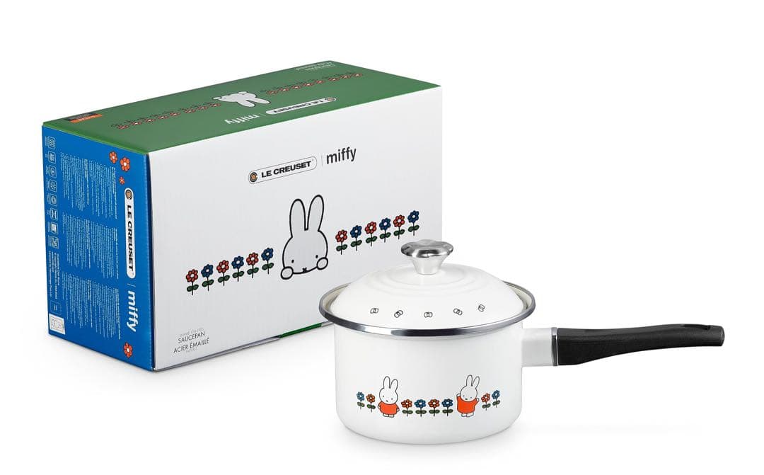 ル・クルーゼ　ミッフィー ソースパン 16cm (フラワーツマミ） ガス　IH