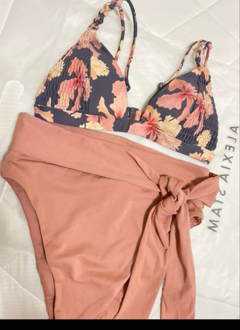 Alexiastam 花柄セパレート水着セット　M