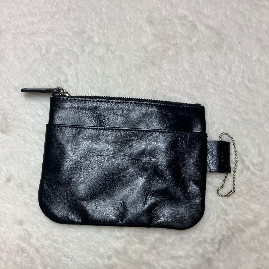 美品 ポーター SHAPE ボストンバッグ 牛ステア 光沢 撥水加工 ポーチ付