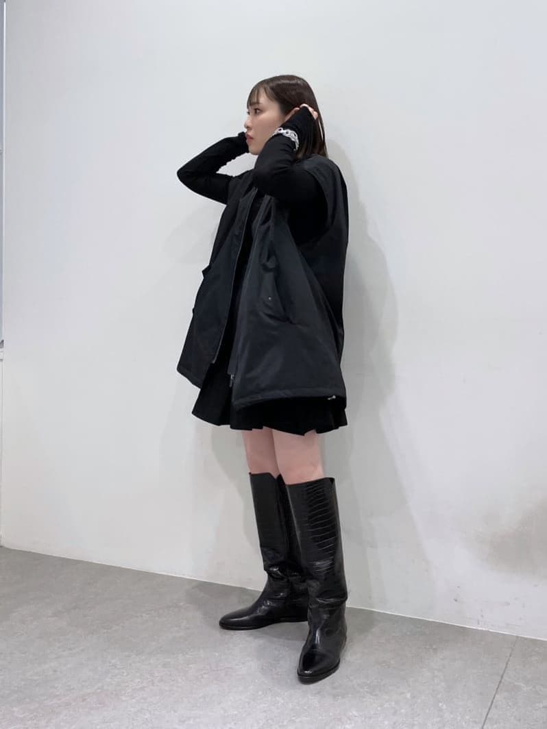 カヌレ【BRENTA】 36 クロコ型押ロングブーツ ブラウン