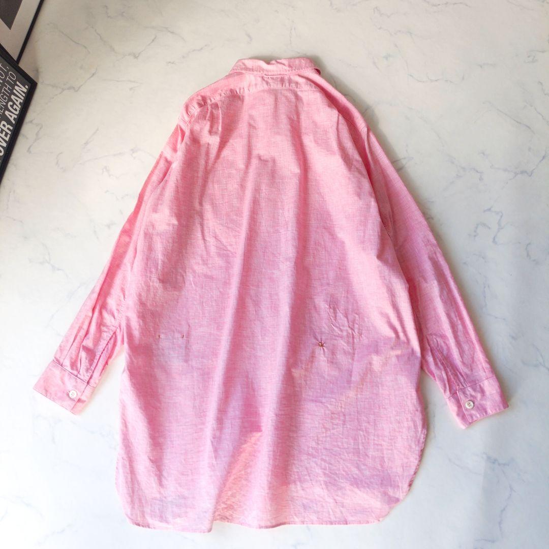 美品❁45R ハケ目の908グランパプルシャツ 45rpm ピンク ユニセックス