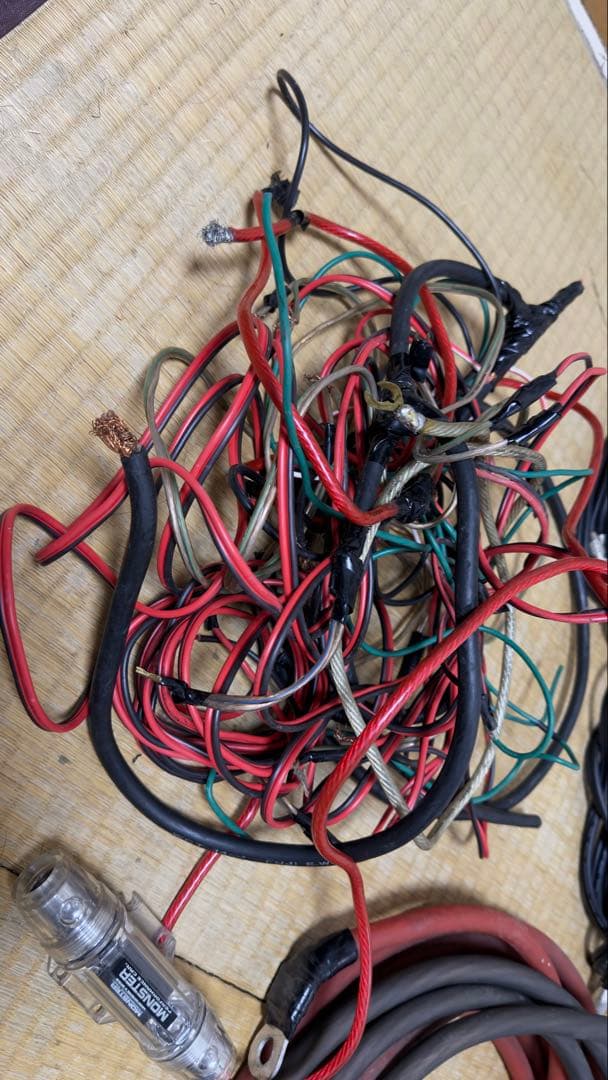 カーオーディオ 配線セット 200a ヒューズ 0ケージ RCAケーブル