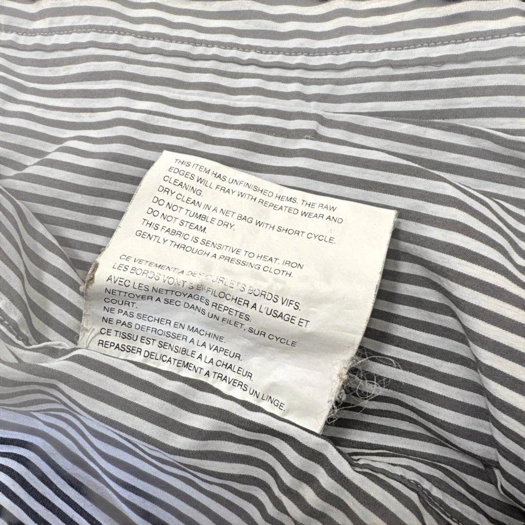 ✨美品✨ トリココムデギャルソン ボウタイフリル　ストライプシャツ