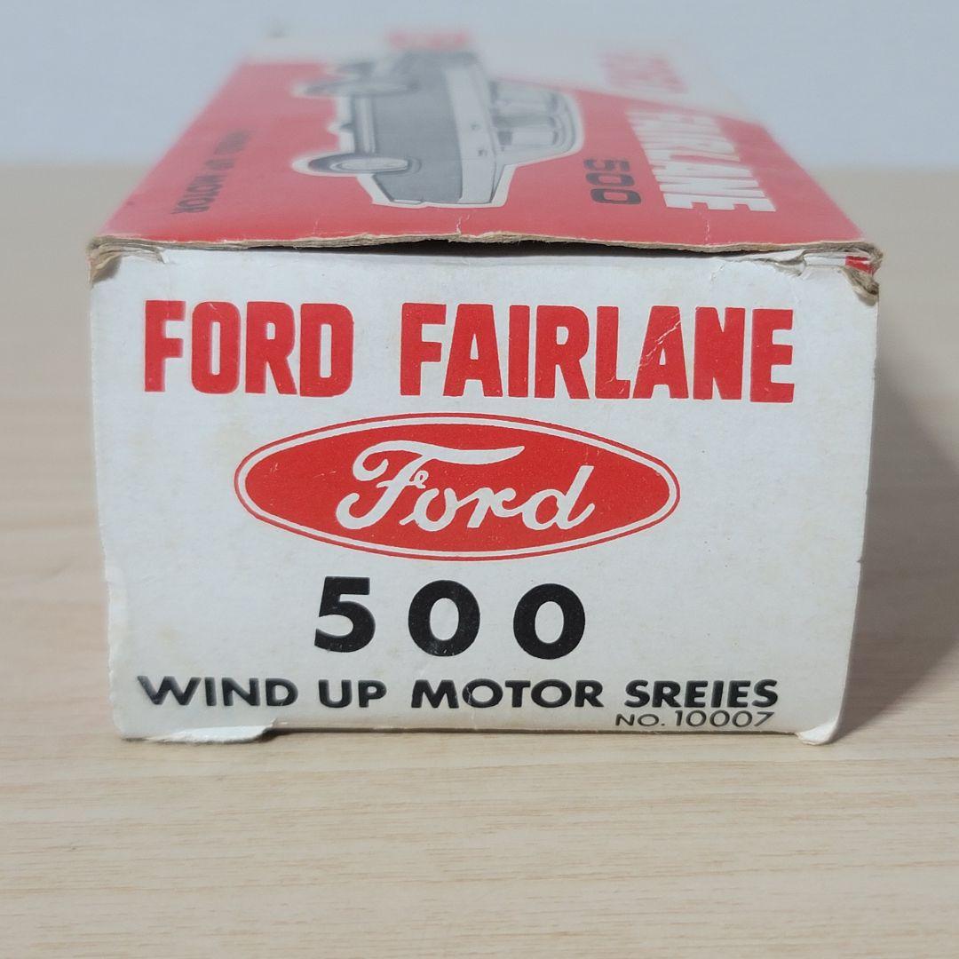市村商店 ブリキ フォードフェアレーン500ゼンマイ式 箱付き