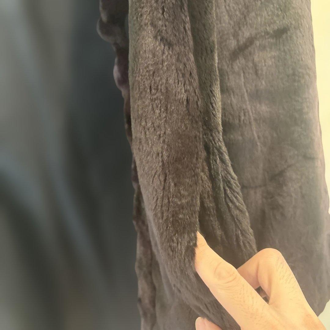 BALMAIN フード付き毛皮コート 両面使える