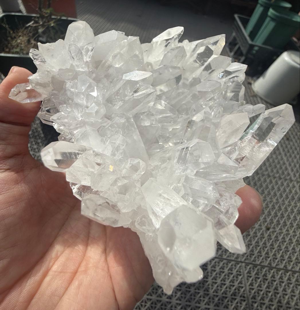 天然石　アーカンソー産　水晶クラスター