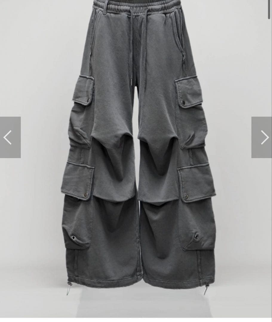 chikashitsu + tokyo 4ポケット　カーゴスウェット