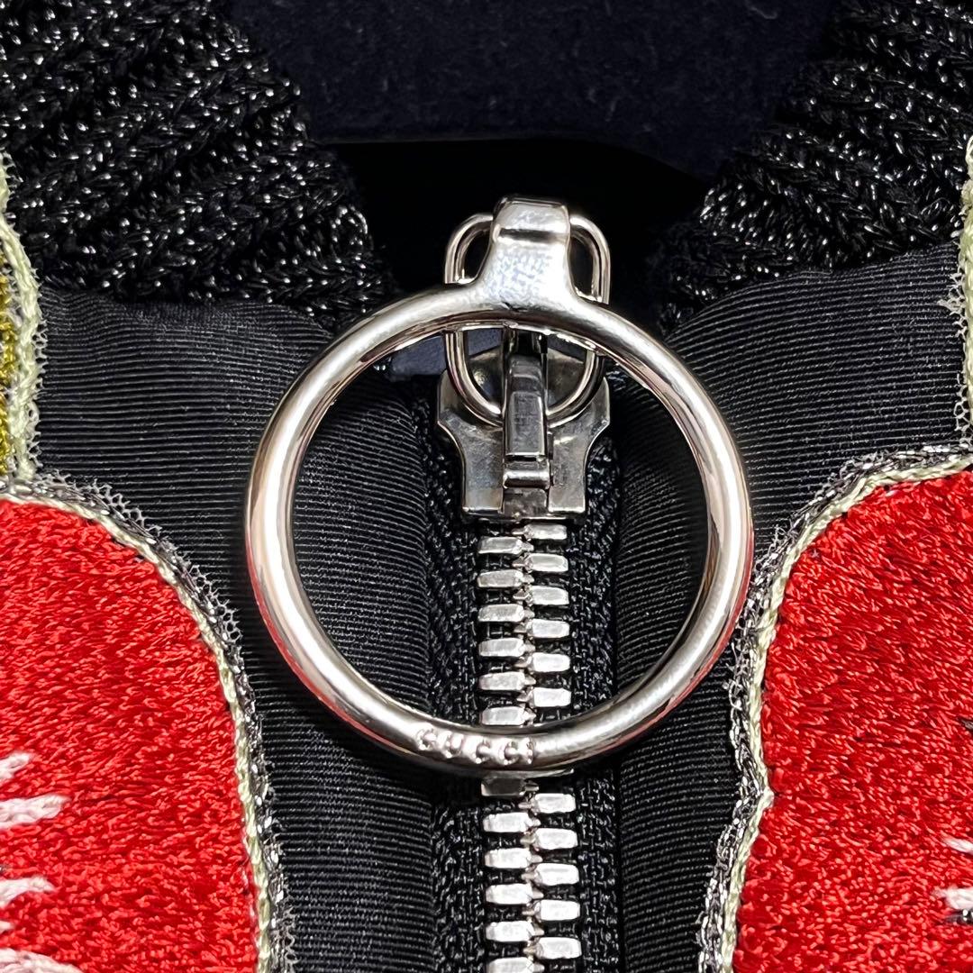 【美品・入手困難デザイン】 グッチ 花柄刺繍 シルク混 袋付き 完売 ジャケット