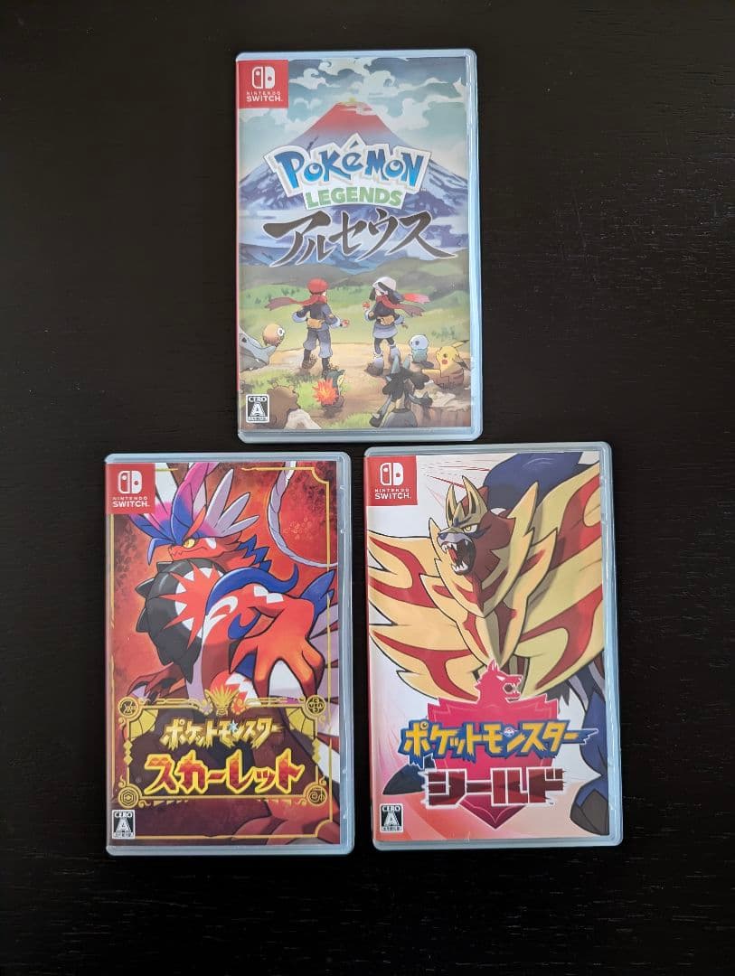 ポケモン3作品セット アルセウス シールド スカーレット スイッチ ソフト