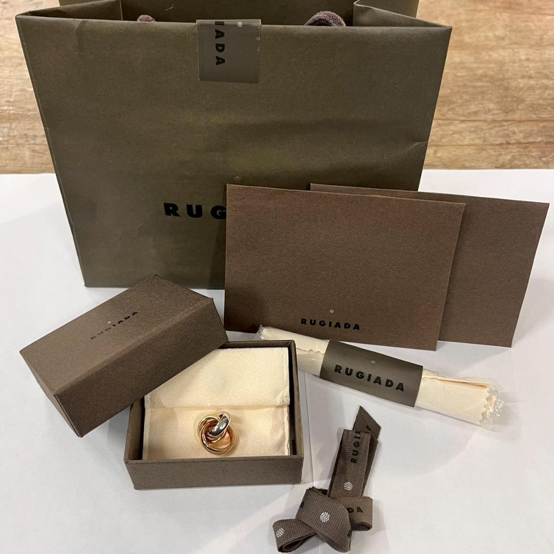 K◆美品 RUGIADA ルジアダ 18金 750PG YG WG 重量9.3g