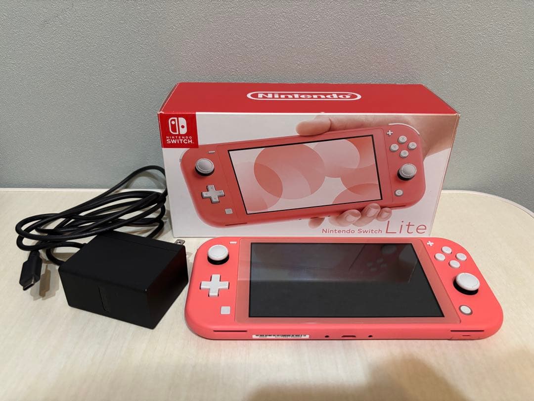 【動作確認済】 Switch Lite ピンク 本体 ACアダプター付き
