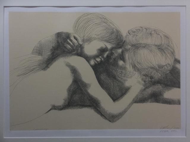 エミリオ・グレコ　直筆サイン『COMMIATO No21』エッチング 0801S