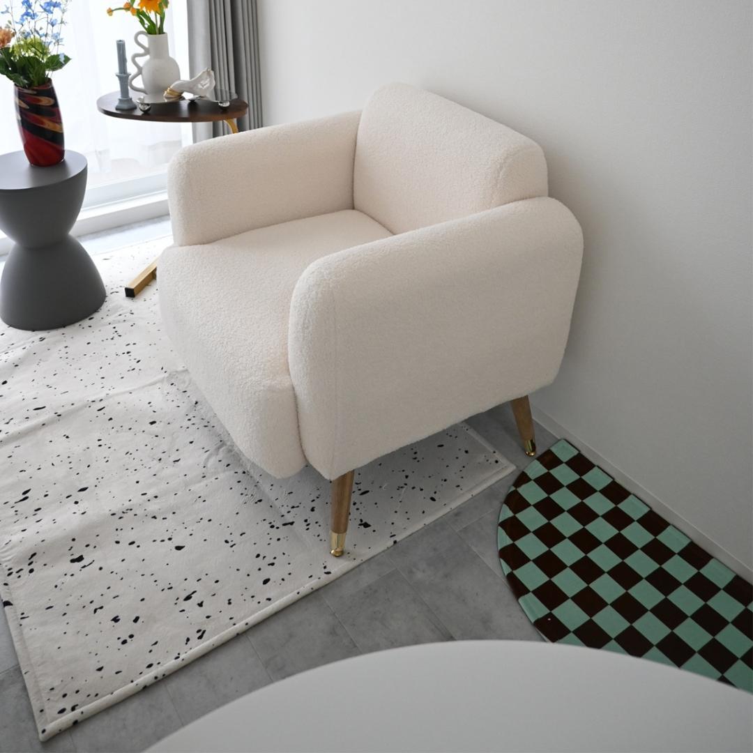 【morl】ラグ 大きい 韓国 滑り止め チェック柄