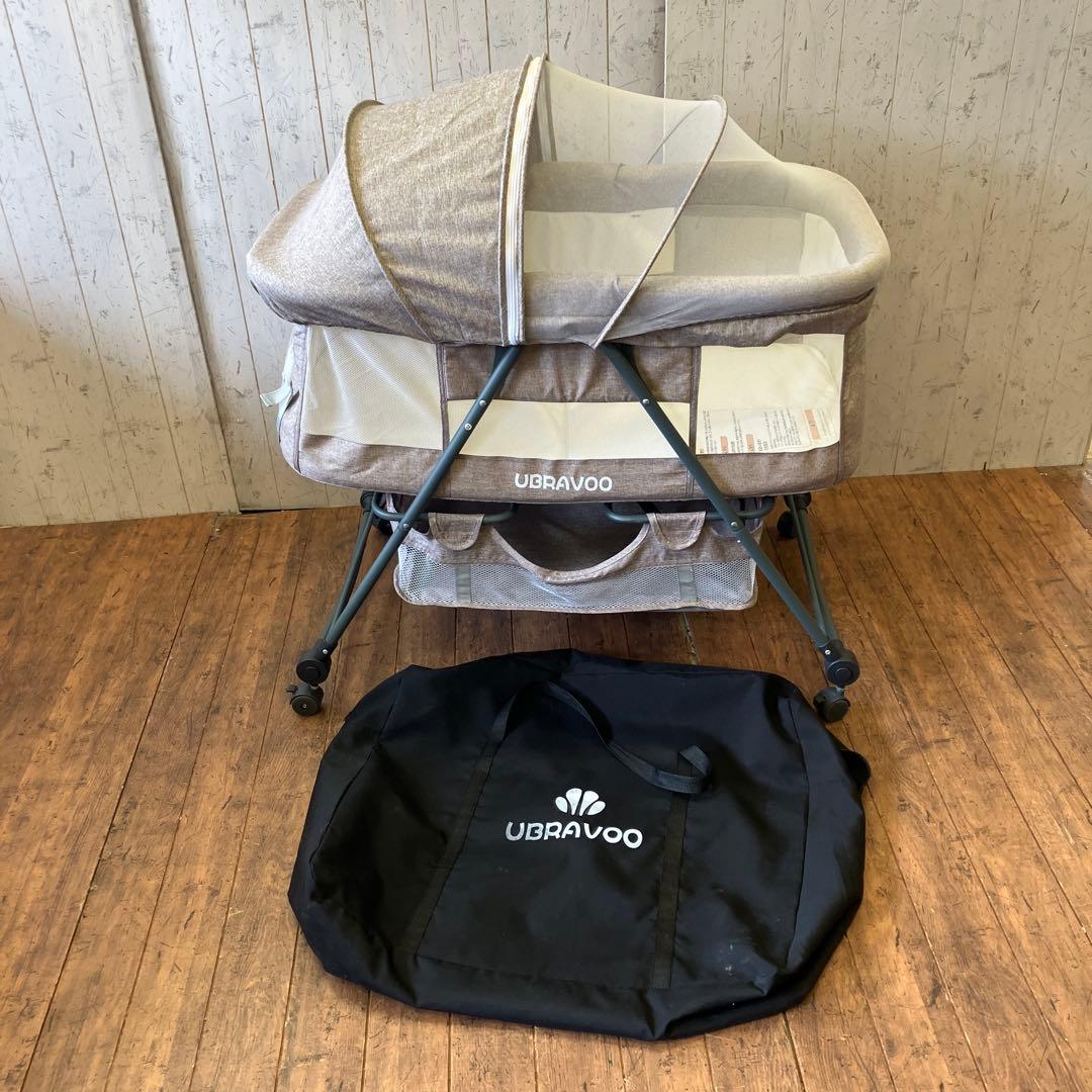 UBRAVOO ユーブラボー 折りたたみ式 ベビーベッド マットレス ベビー寝具