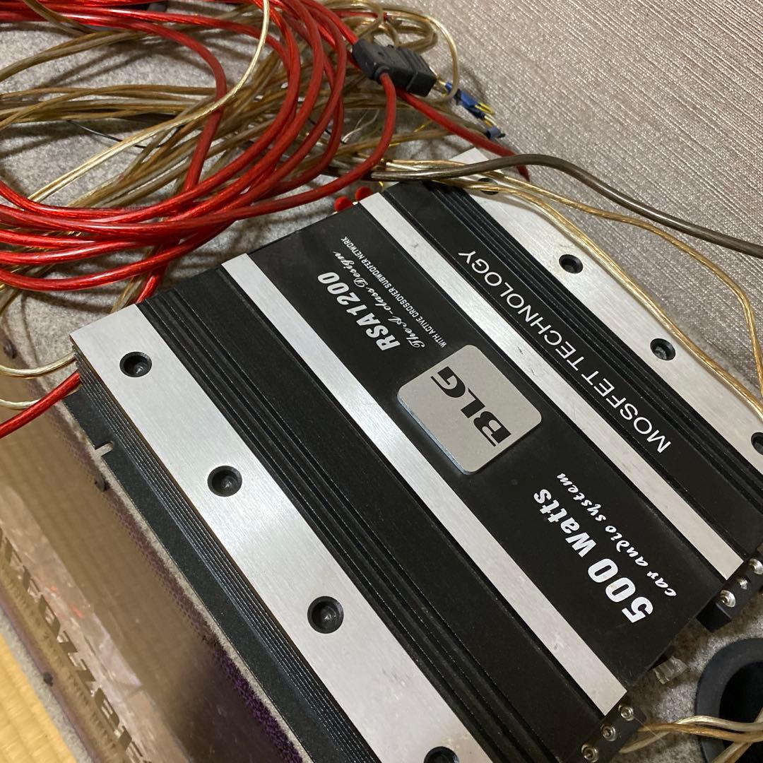 あひ　サブウーファー アンプ付 セルシオ外し 25cm2発 カロッツェリア