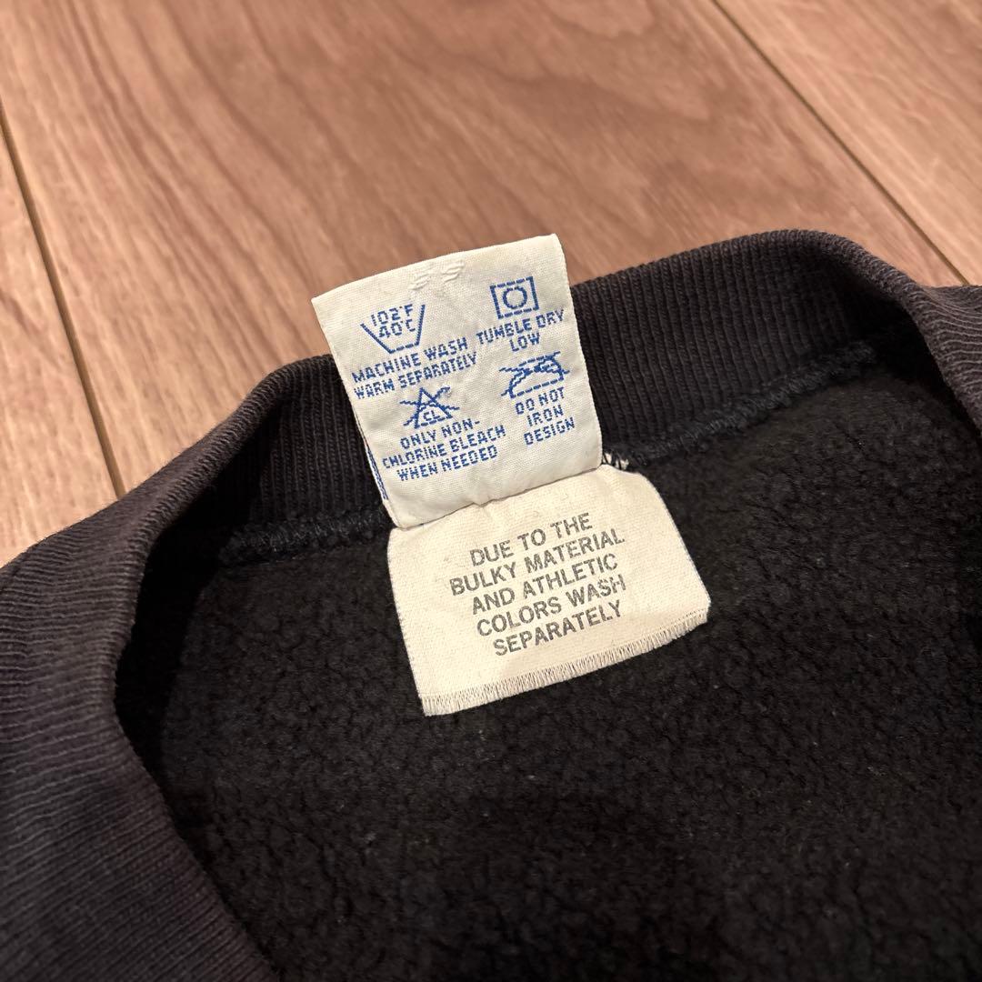 90s Champion Reverse Weave XL BLACK刺繍タグ