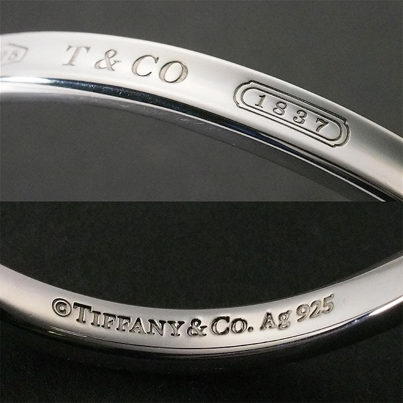 ティファニー TIFFANY&Co 1837 カフ ナロー バングル Ag925