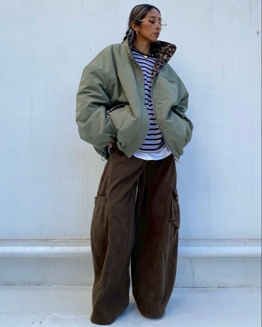 新品sudoリバーシブルジャケット カーキ