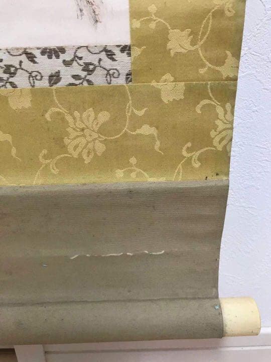 中国掛軸　肉筆保証　　木箱付　時代品