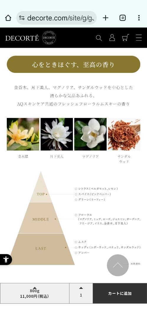 COSMEDECORTE AQ リペア エッセンスシャンプー 800ml