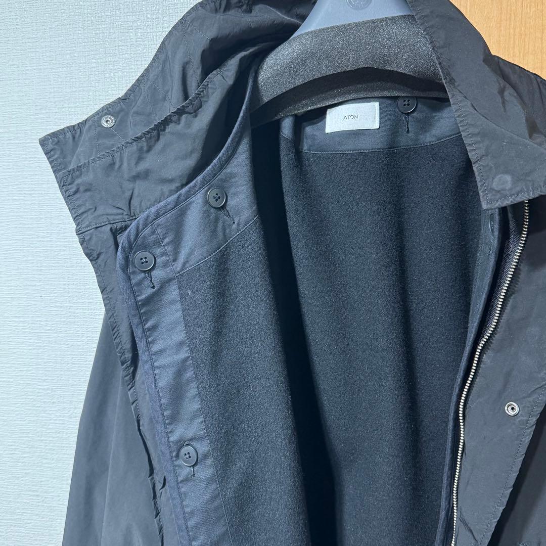 ジャケット・アウター 24AW ATON AIR WEATHER SHORT MODS COAT 04