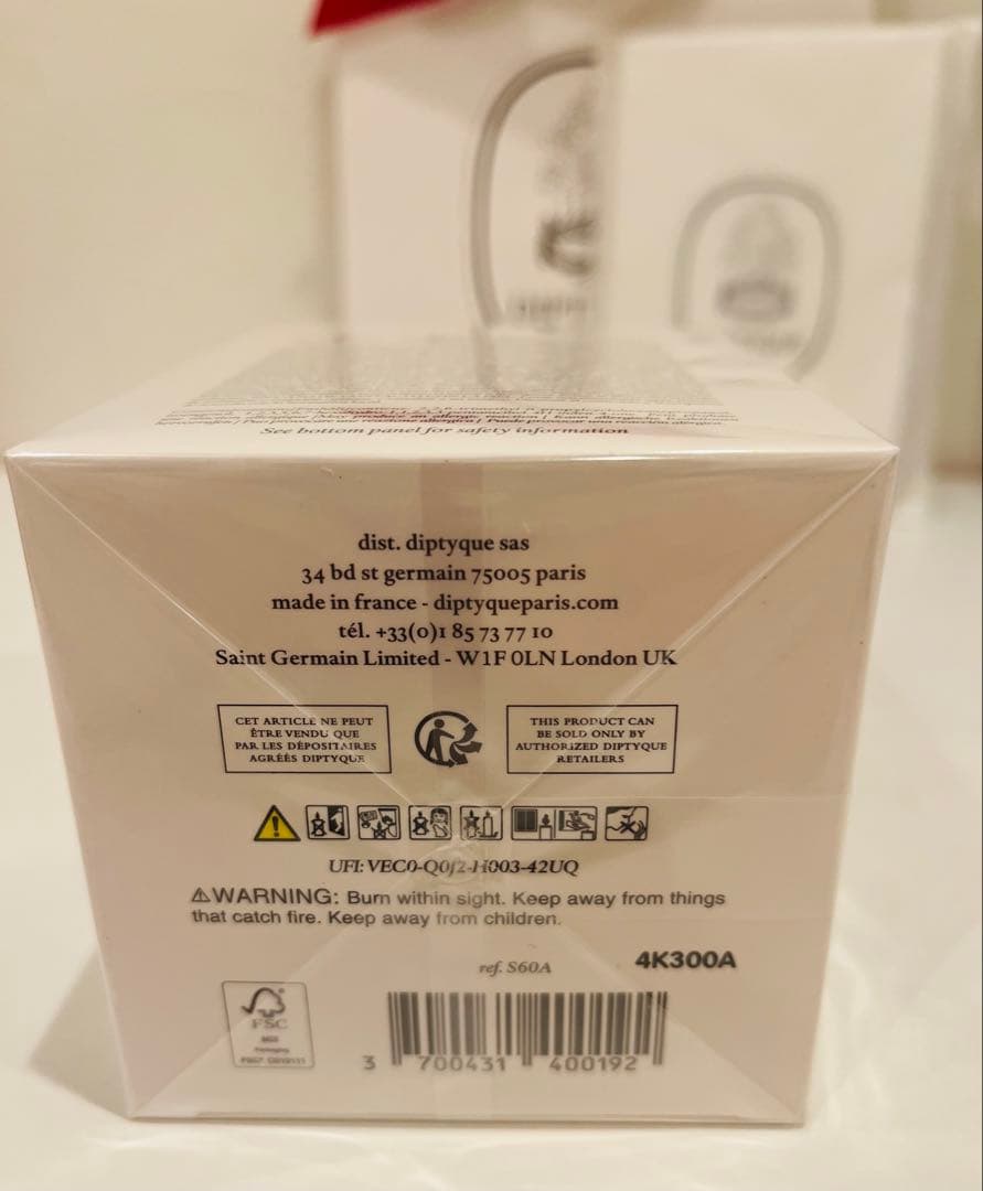 Diptyque キャンドル190g Mimosaノートソープ ショッパー付き